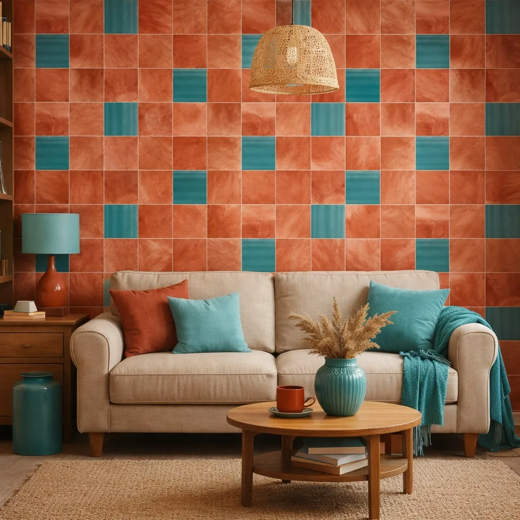 Morson Faenza Cotto, highlighter wall tile for living room